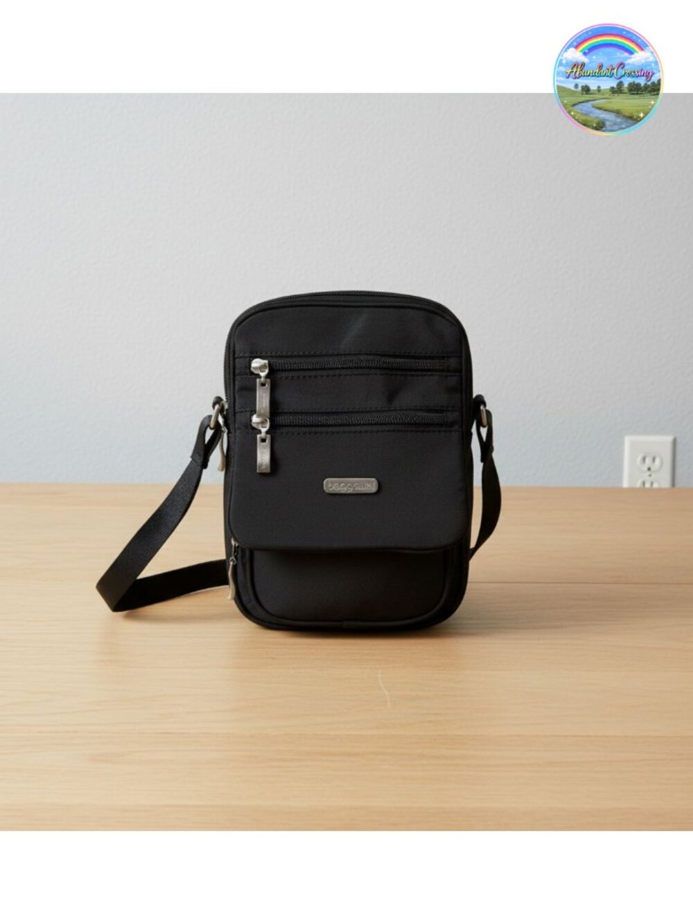 Small Lightweight Travel Crossbody Bag RFID Adjustable Removable Strap
